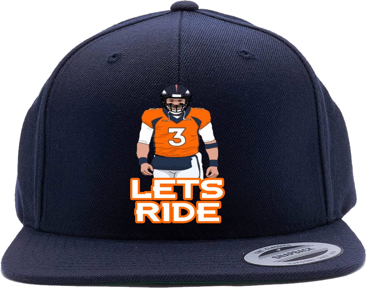 Tobin ClothingNavy Snapback Broncos Wilson Lets Ride Hat