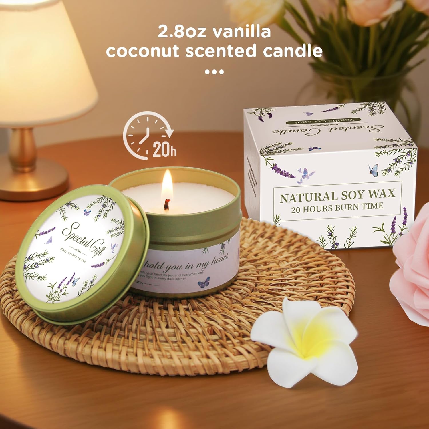 Gift Baskets for Women, Comfort Get Well Soon Gift Basket, Valentines Day Gifts for Her Girlfriend Wife, Self Care Gifts for Women, Mom, Sister, Sympathy Inspirational Birthday Care Package Spa Set - Image 7