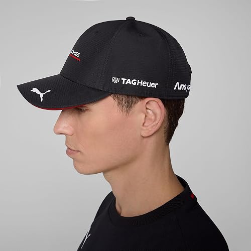 PUMA Porsche Motorsport Curved Brim Team Cap - Black - One Size Fits Most - 6