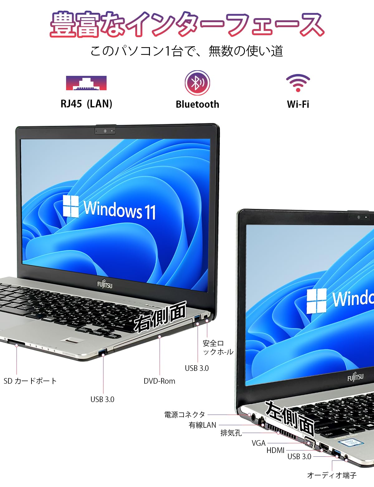 Amazon.co.jp: 【整備済み品】富士通 中古 ノートパソコン LIFEBOOK