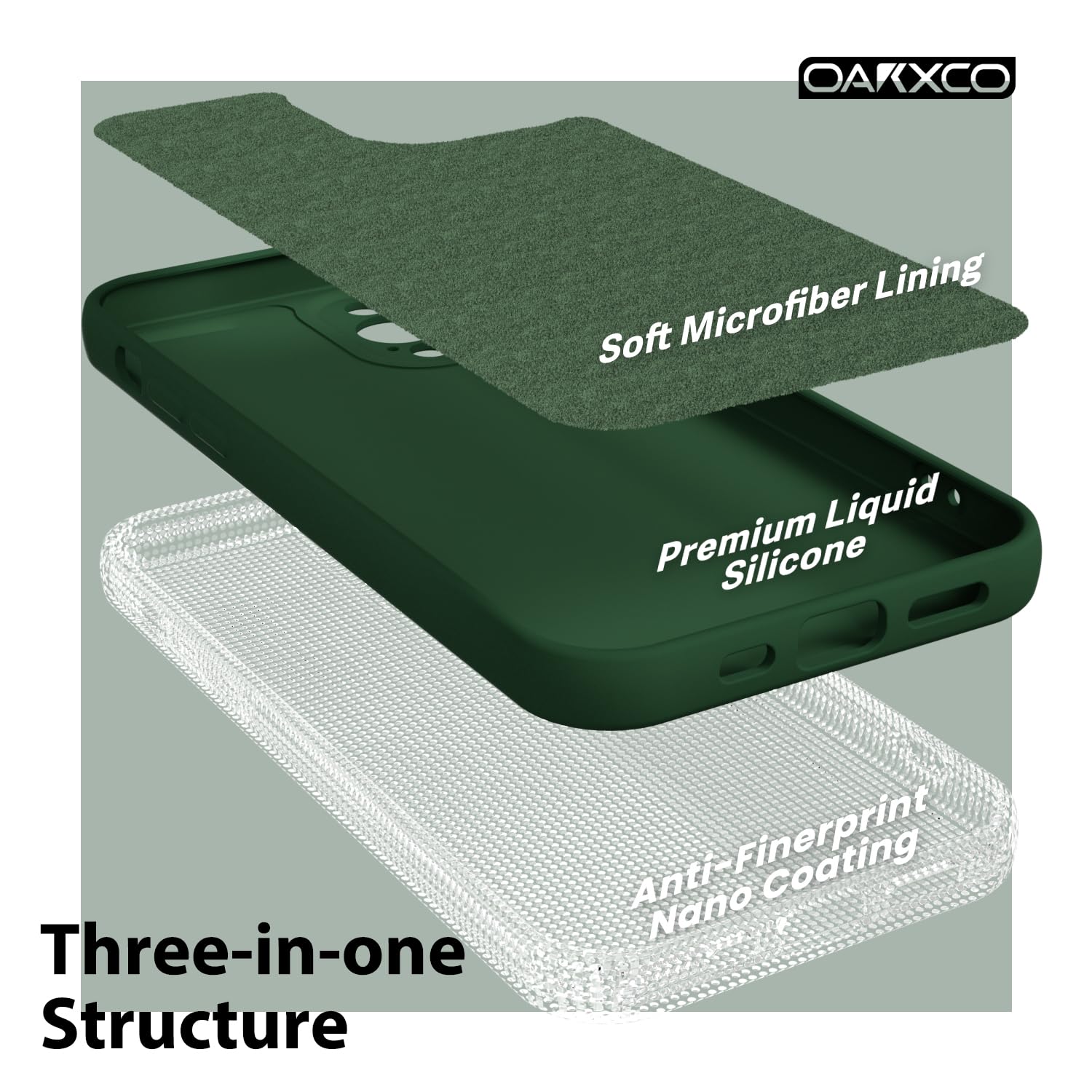 oakxco for iPhone 17 Pro Max Phone Case Liquid Silicone, Cute Thin Slim Grip Soft Rubber Gel for Women Men, Smooth Matte TPU Plain Solid Color Girly Simple Case with Camera Cover, Light Pink — view 1550