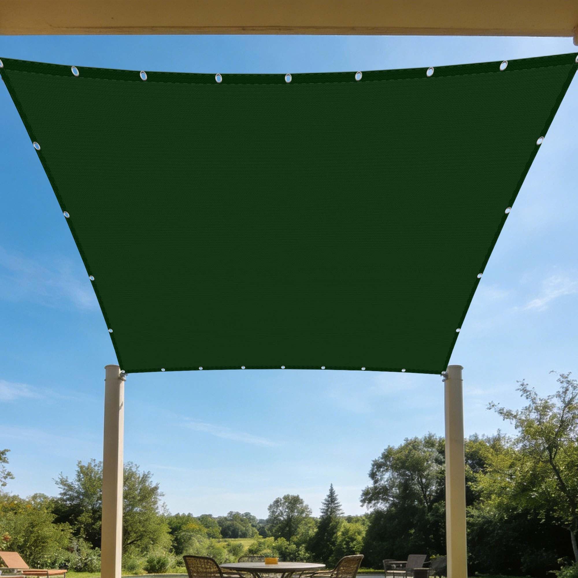 Voiles d'ombrage imperméable anti-UV grand format pour jardin