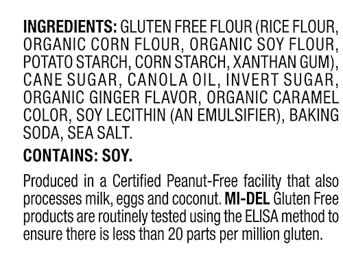 Miniatura 8 de Mi-Del Galletas con chispas de chocolate sin gluten certificadas sin OMG 0G grasas trans sin gluten paquete de 8