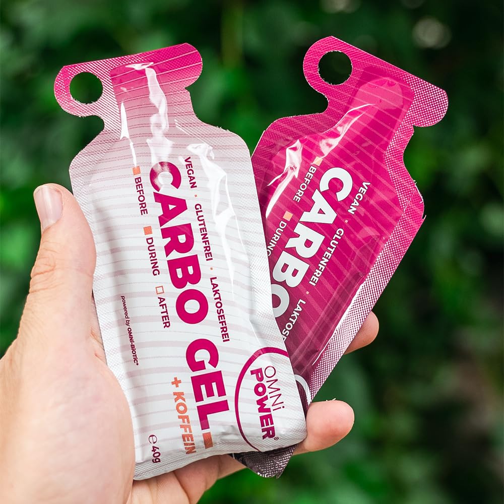 Carbo Gel (12er Pack) | Energygel für schnelle und einfache Energie | Mit 100 mg Koffein | Innovative gelartige Textur | Geschmacksneutral | Vegan | 12 x 40 g Gel
