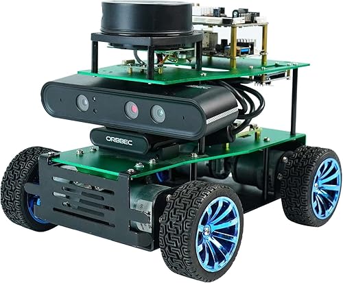 Yahboom Kit de robot inteligente programable con chasis colgante - Guía ROS, robot inteligente, proyecto de ciencia electrónica AI, control de voz