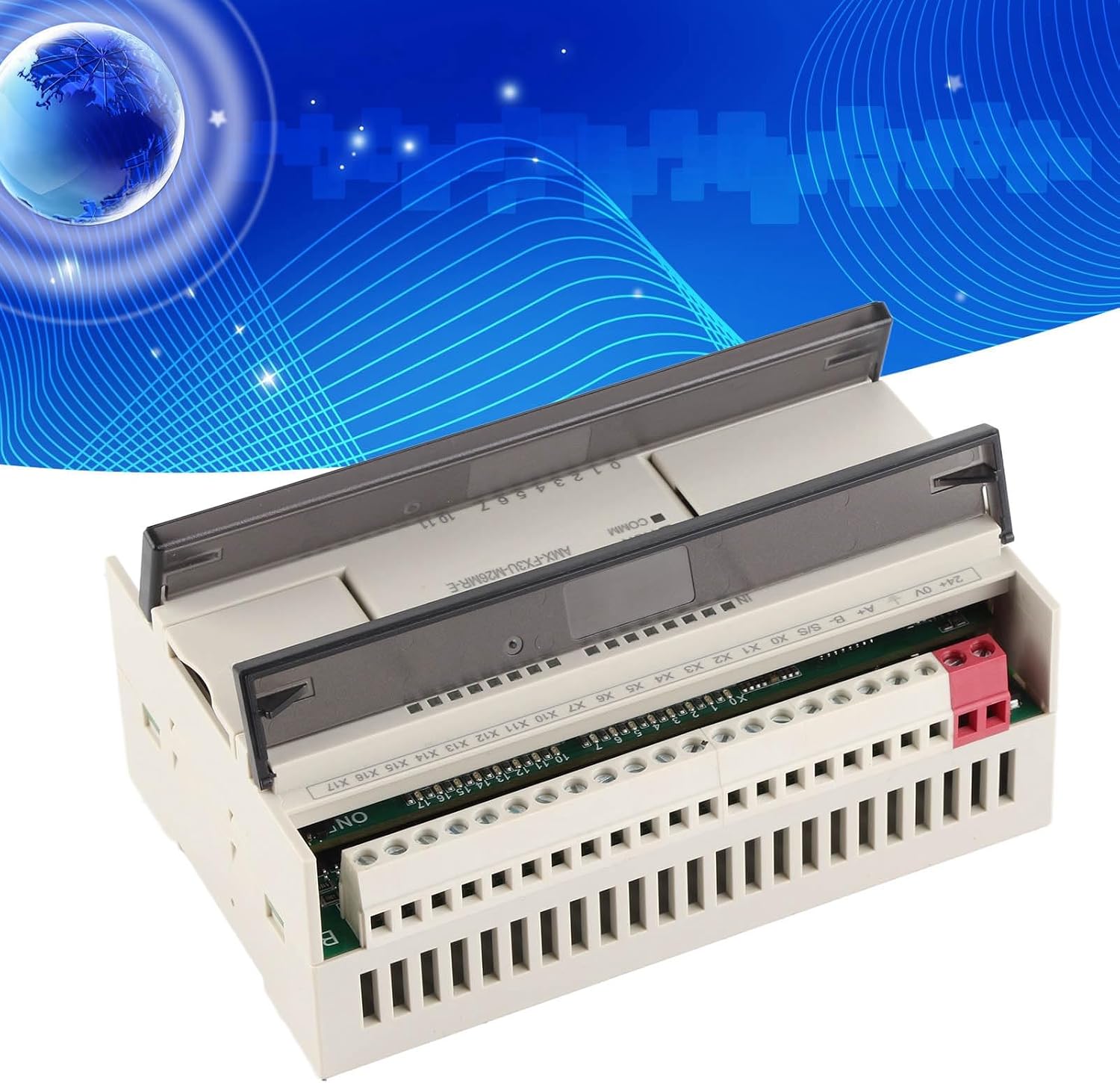 Programmable Logic Controller PLC with DC24V Analog Input Ethernet Port Optocoupler Isolation Industrial Automation Control System for Machine Automation