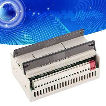 AMX FX3U M26MR E PLC Programmable Controller, Plastic Programmable Logic Relay with Analog Ethernet Port, PCL Control Board for Industrial Automation