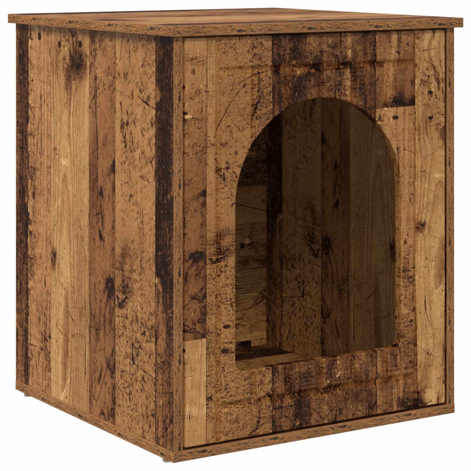 Niche chat bois d'ingénierie meuble interieur 53x52x62
