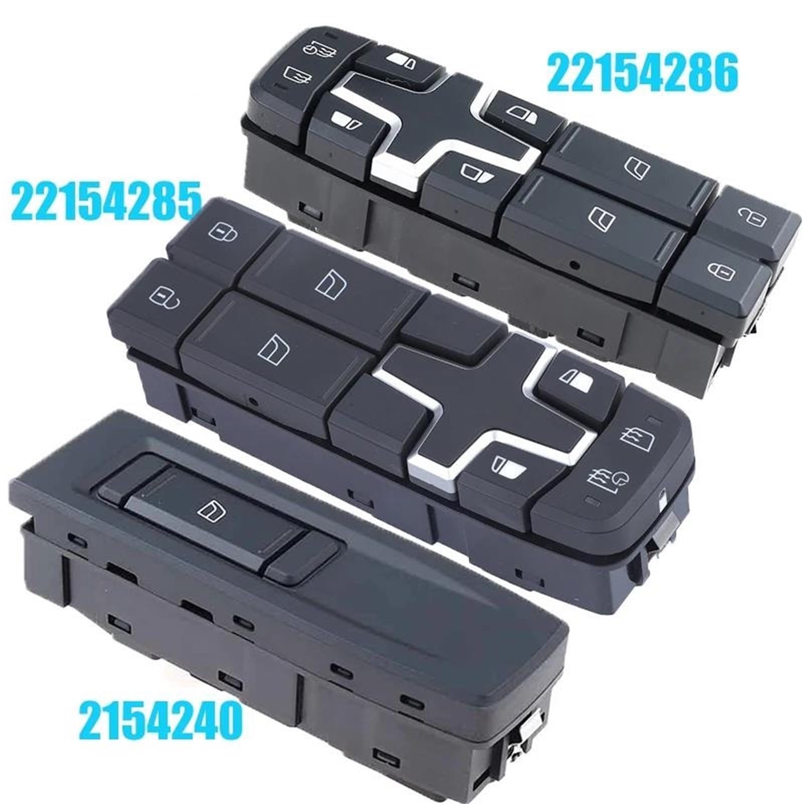 Finestrino Pulsantiera Per 1998-2013 Per Volvo FH FM Serie 22154240 22154285 22154286 Elettrico Per Interruttore Finestra Principale(22154286)