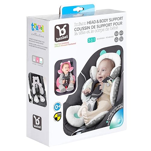 Miniatura 3 de BENBAT Almohada de apoyo para bebé de cuerpo completo, almohada de apoyo para cochecito o asiento de automóvil, almohada de apoyo para la cabeza del