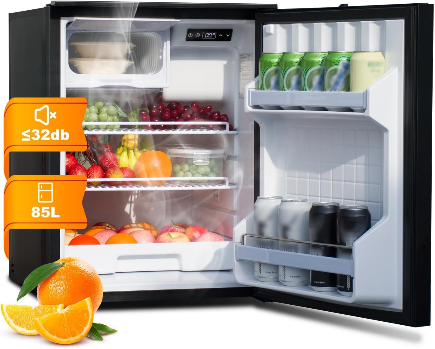 SMETA RV Fridge 12V/24V DC Electric 3 cuft / 85L 12 volt Fri