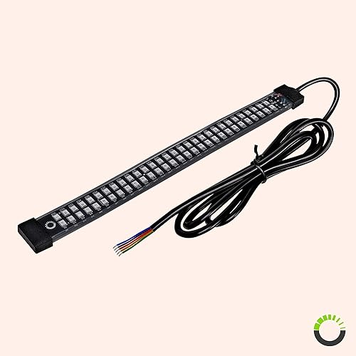 Miniatura 9 de Juego de 2 tiras de luz LED ámbar de 50pulgadas luces direccionales y de circulación IP68 resistente al agua 15 LED iluminación brillante y flexible