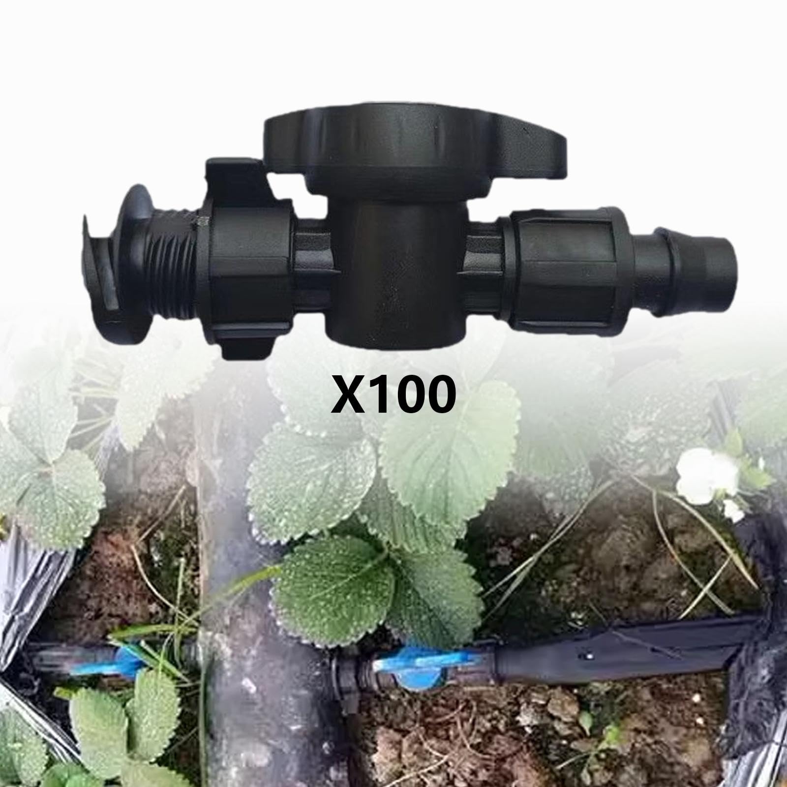 MagiDeal 100 raccordi per Tubi di irrigazione a Goccia, Accessori per irrigazione Automatica, Dadi di bloccaggio Multifunzione, Pezzi di Ricambio
