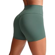 CRZ YOGA Secretsculpt Butterlift Biker Shorts 4" - No Front Seam High Waisted Womens Workout Gym Booty Scrunch Butt