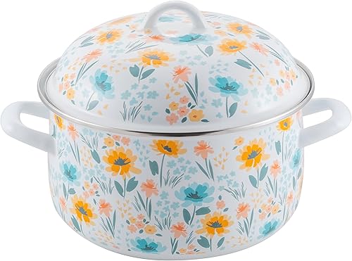 PrepNCook by McSunley - Horno holandés esmaltado de porcelana de 6 cuartos