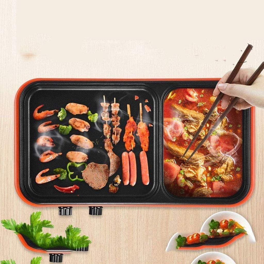 Hot Pot Barbecue,Electric Grill Indoor Multifunctional, Teppanyaki