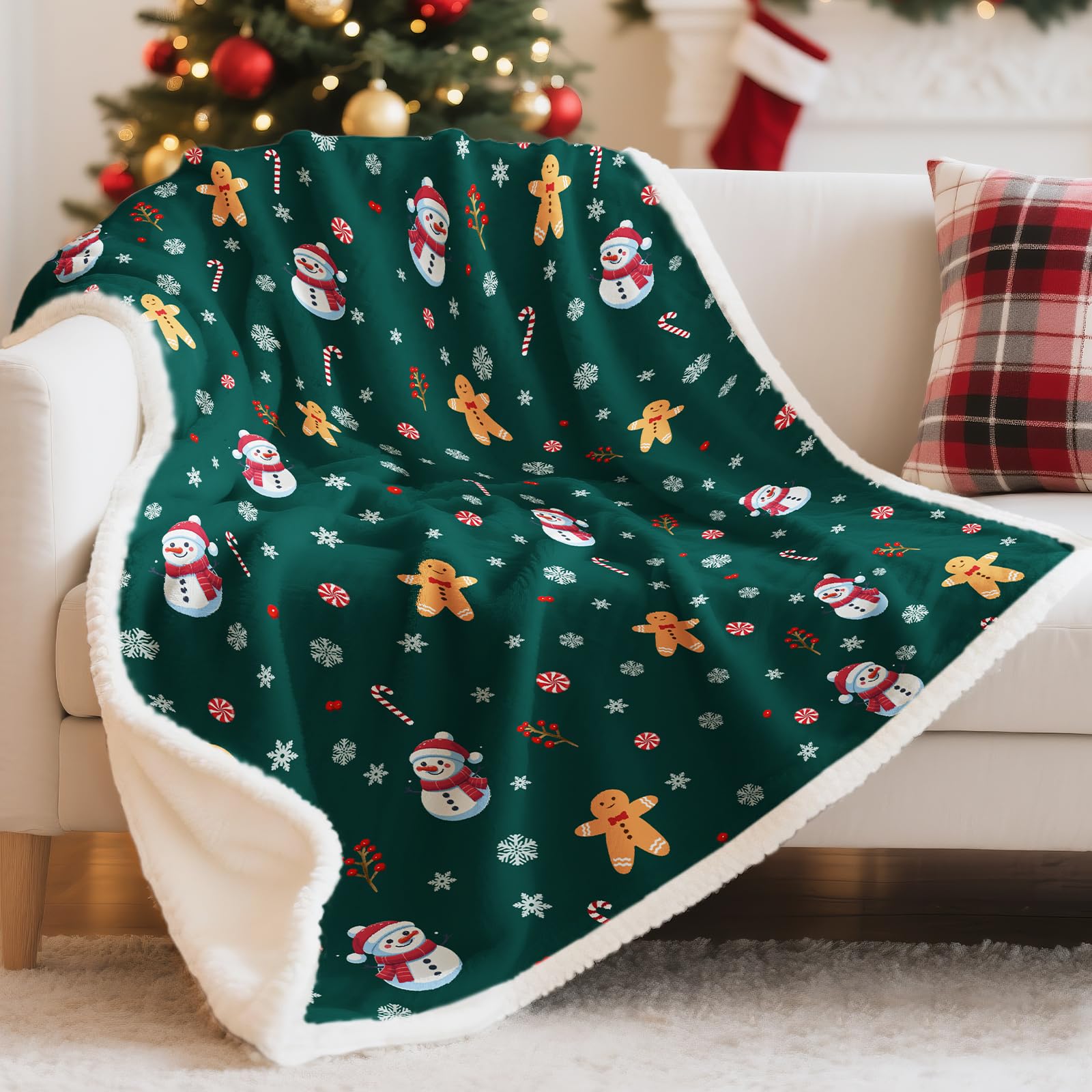 Bemaystar Sherpa Christmas Blanket - kids bedding | Mubboo