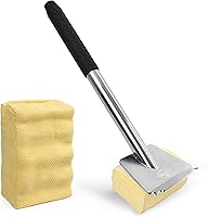 BrightGrill Bristle-Free Stainless Steel Grill Brush - Safe Steam Cleaner, Replaceable Head, Long Handle for All BBQ Grills