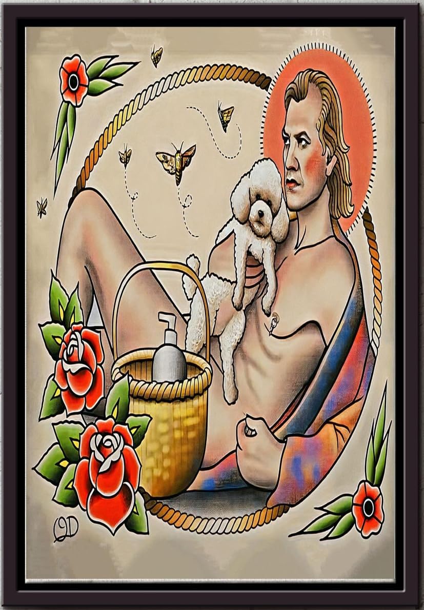 Yaasimoule Color Silence Of The Lambs Poster Gift For Buffalo Bill Fan Movie Lover Poodle Foster Framed Matte Canvas