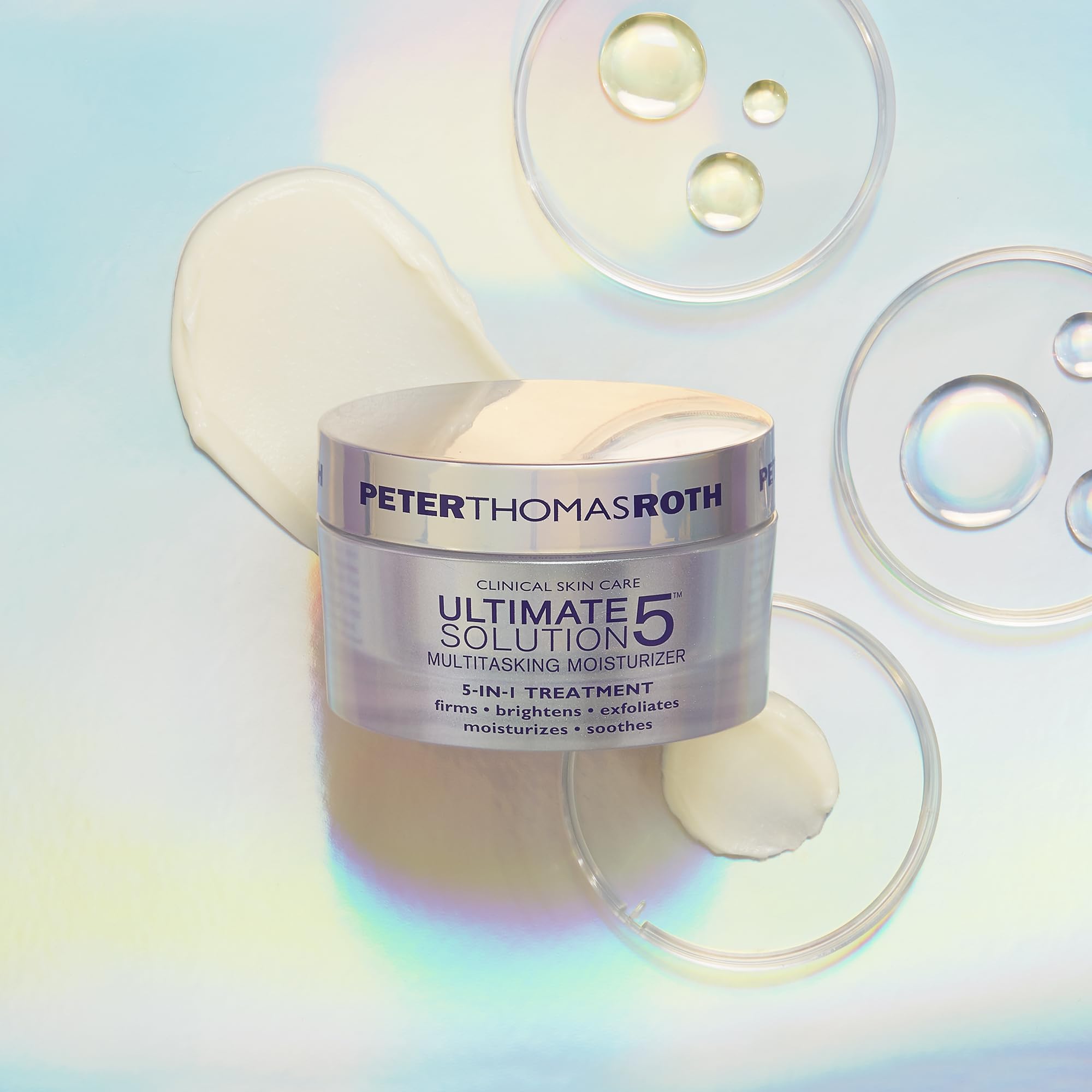 Peter Thomas Roth - Ultimate Solution 5 Multitasking Moisturizer 50ml – Anti-Aging Gesichtscreme mit Vitamin C, Peptiden, AHA, Hyaluronsäure & Kollagen – 5-in-1 Pflege für strahlende Haut