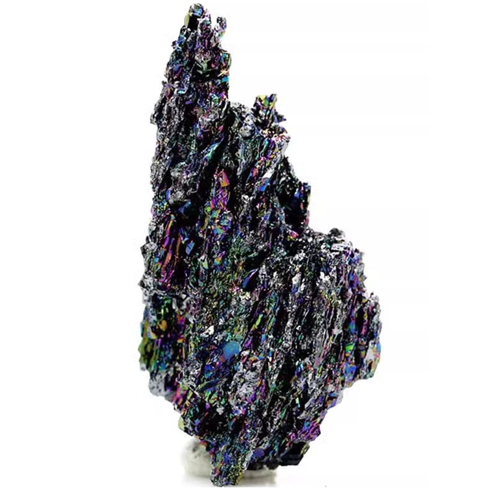 Rainbow Mineral Rough Raw Naturel Flashy Irisé, Spécimen de Roche Moissanite pour Collection Pierres Précieuses de Guérison en Cristal Métaphysique Gemmes pour Culbuté Poli,1000G