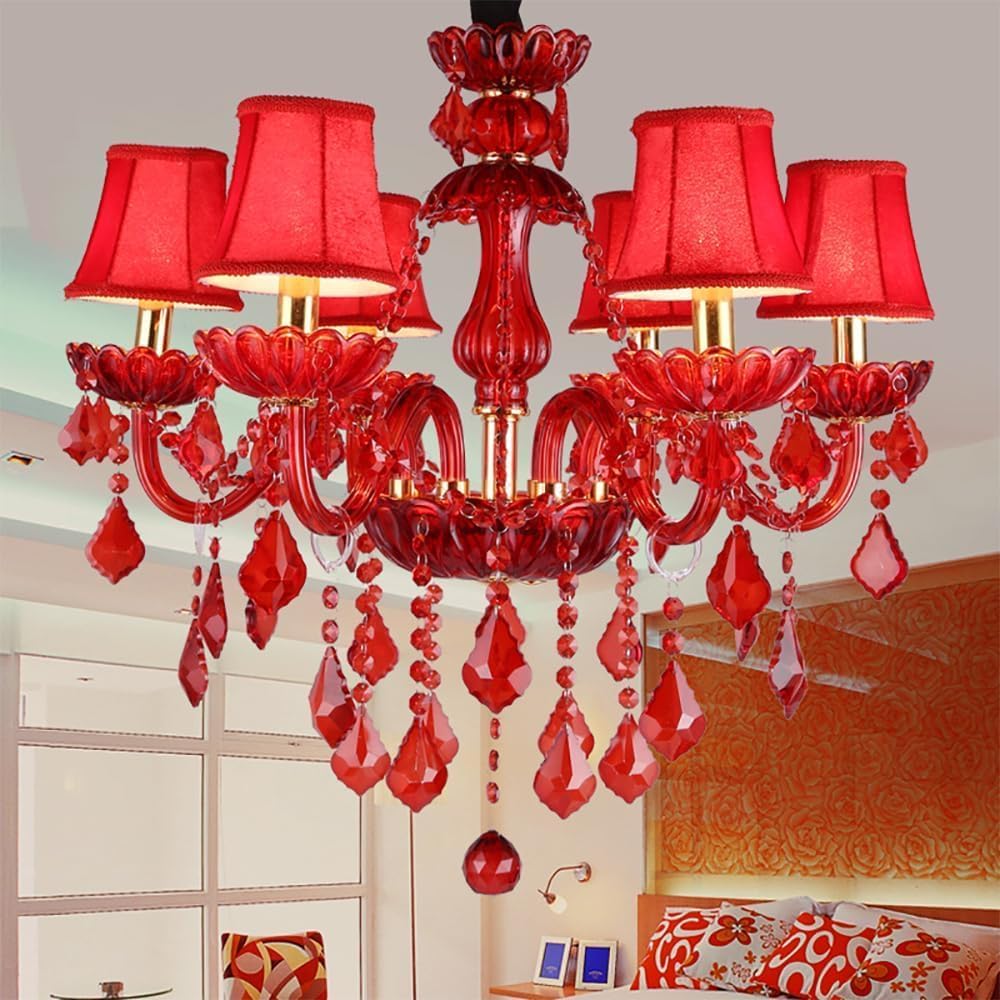 PCXEHUYP European Candle Crystal Pendent Lamp Luxury Living Room Restaurant Villa Hotel Staircase Duplex Building Chandelier (I 18 Lights)