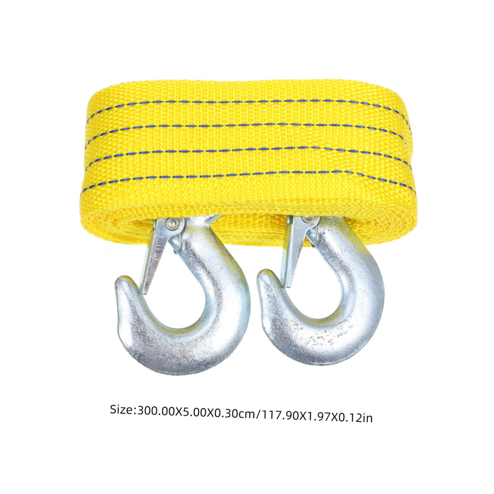 PRETYZOOM 2pcs Heavy Duty Tow Straps with Hooks for Trucks Enhanced Towing Capability Compact and Portable Reliable Performance Exceptional Durability for Vehicles and Emergency Situations