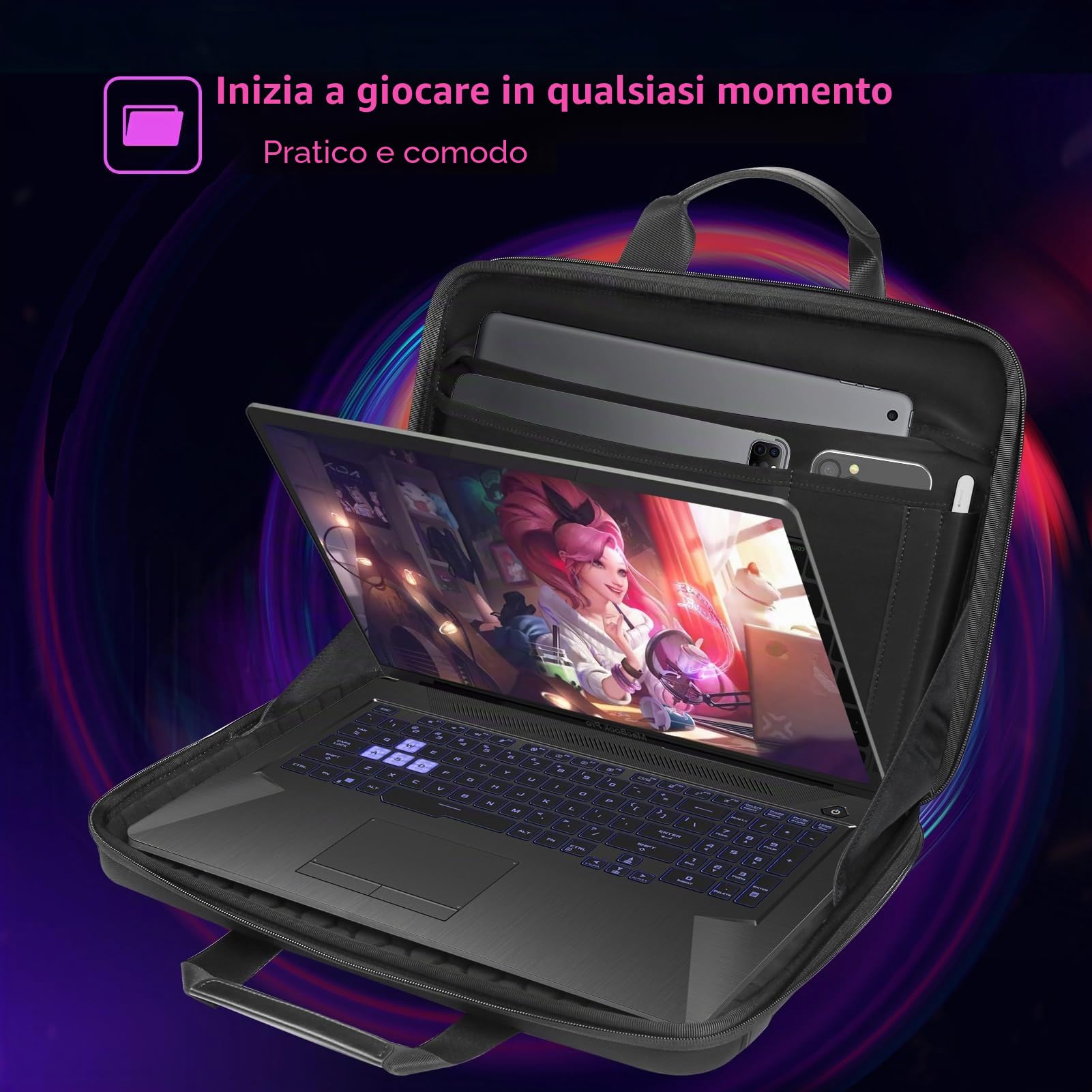 Smatree Custodia Rigida compatibile per Acer Nitro 5/Aspire 7, per ASUS ROG Strix G16/SCAR 16, per DELL m16 R2/m16/G16, per MSI Stealth 16/GF65 Thin, per HP OMEN Laptop 16 (A800)