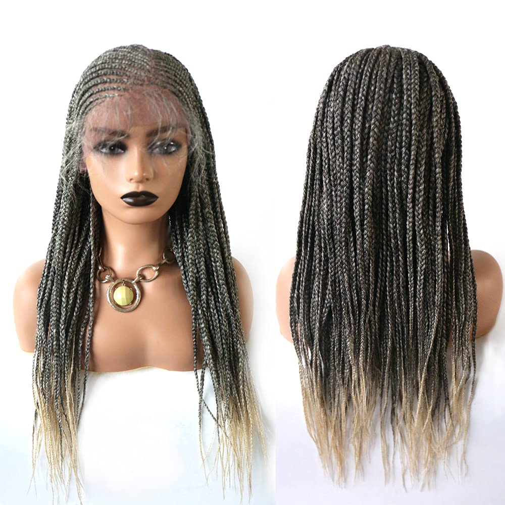 Box Braided Wigs For Black Women 100 HandBraided 7"x13