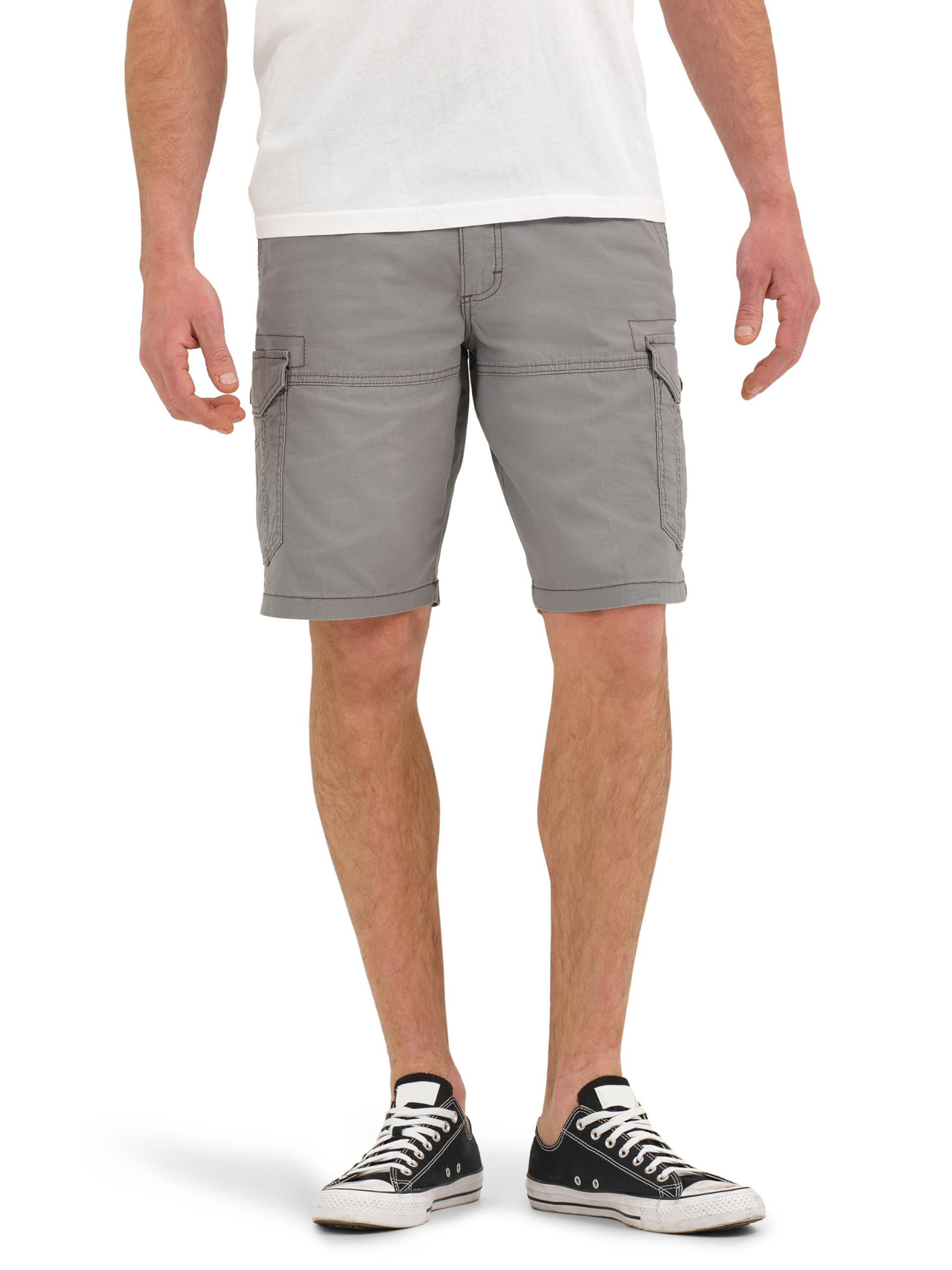 Lee Men's Extreme Motion Swope Cargo Short, Silver, 33W
