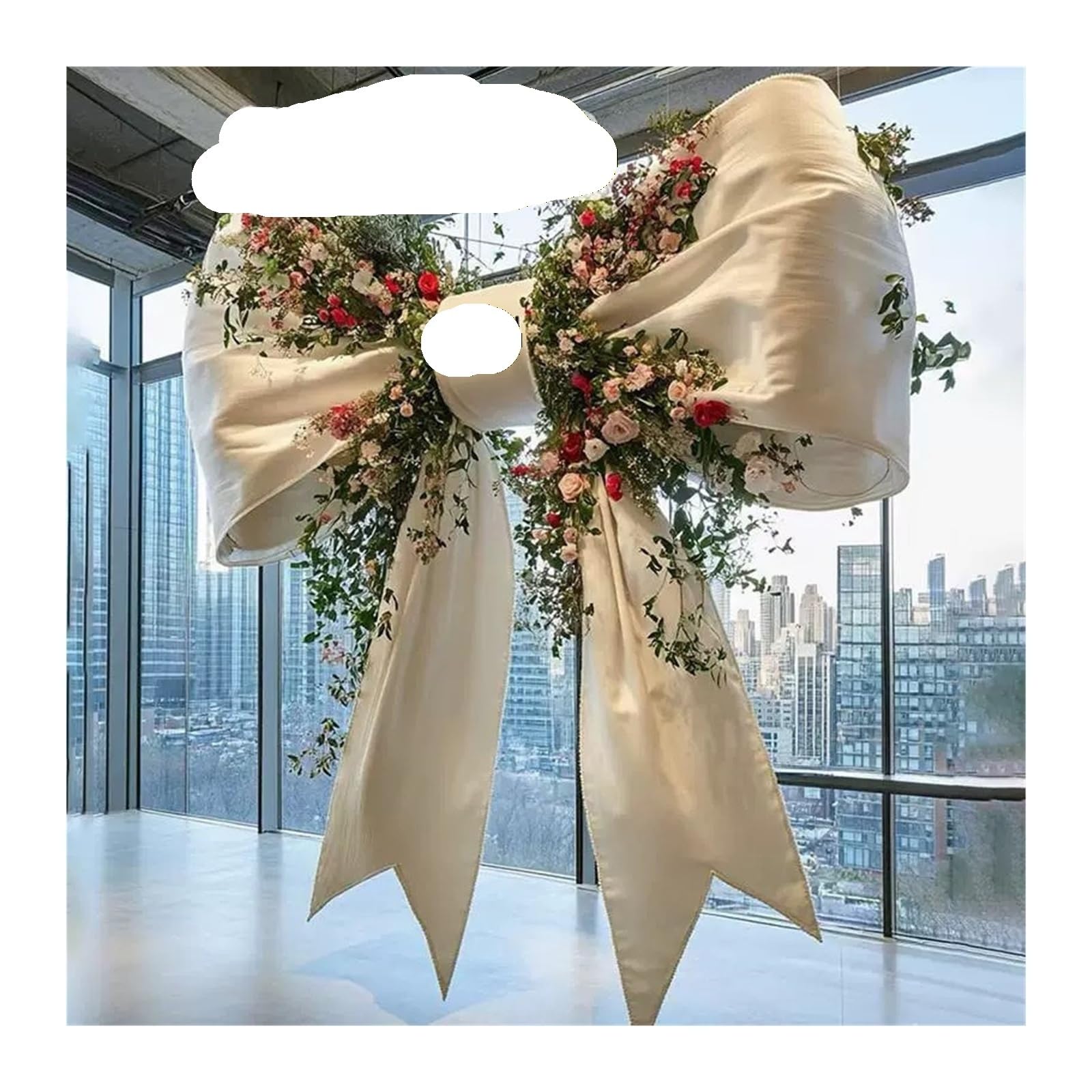 MFESFCS Giant Bow Decorations Oversized Giant Bow Decor For Wedding Birthday Party Photo Props Shop Window Decor(I 1.5mX1.8m)
