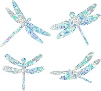 Vista 51 de GORGECRAFT 16 calcomanías de alerta de vidrio para ventana de mariposa, anticolisión, animales, arcoíris, para pájaros, pegatinas, película