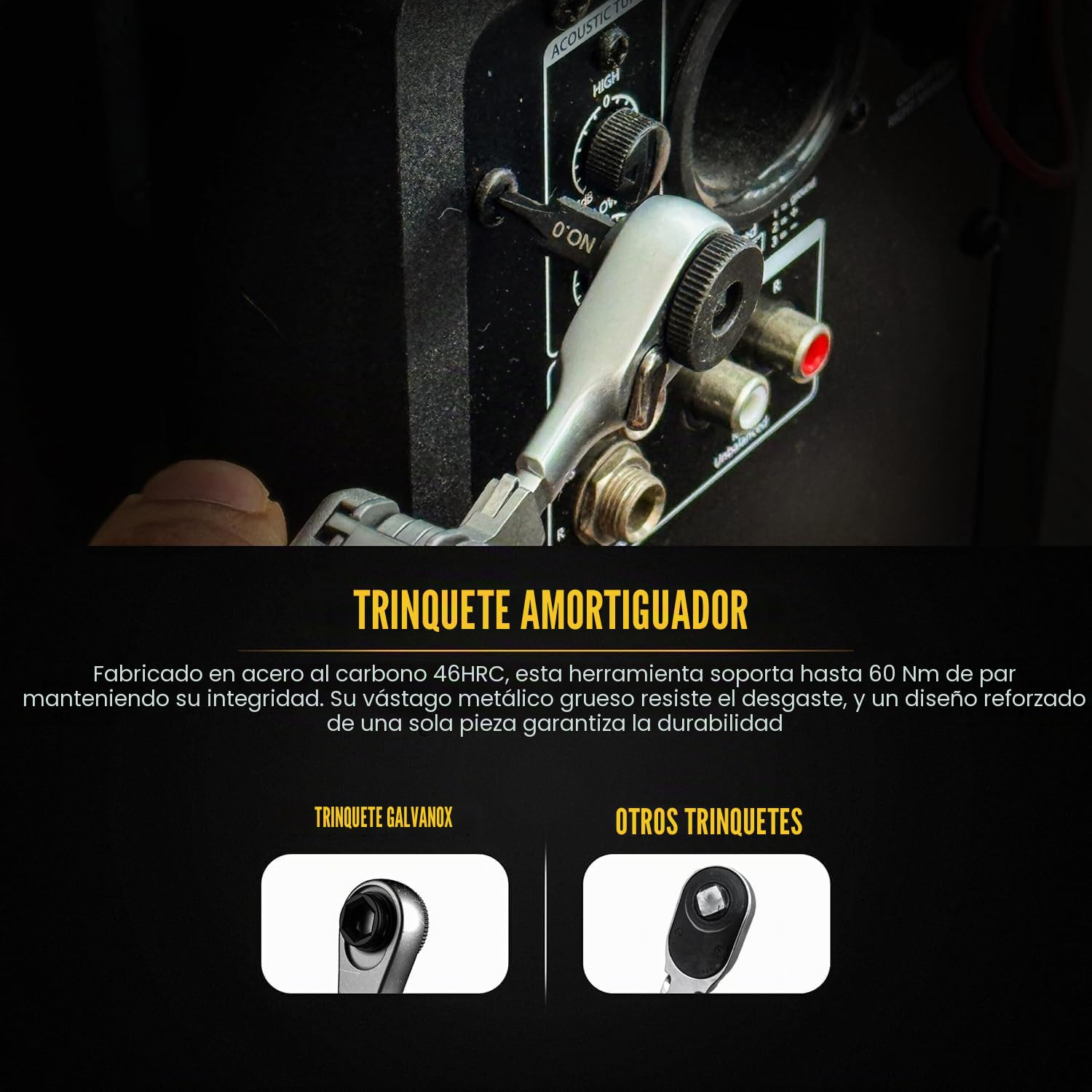 Galvanox Destornillador de trinquete multiherramienta, compatible con Leatherman (modelos EDC de extremo plano), incluye broca plana a adaptador hexagonal de 1/4 pulgadas [acero inoxidable ultra