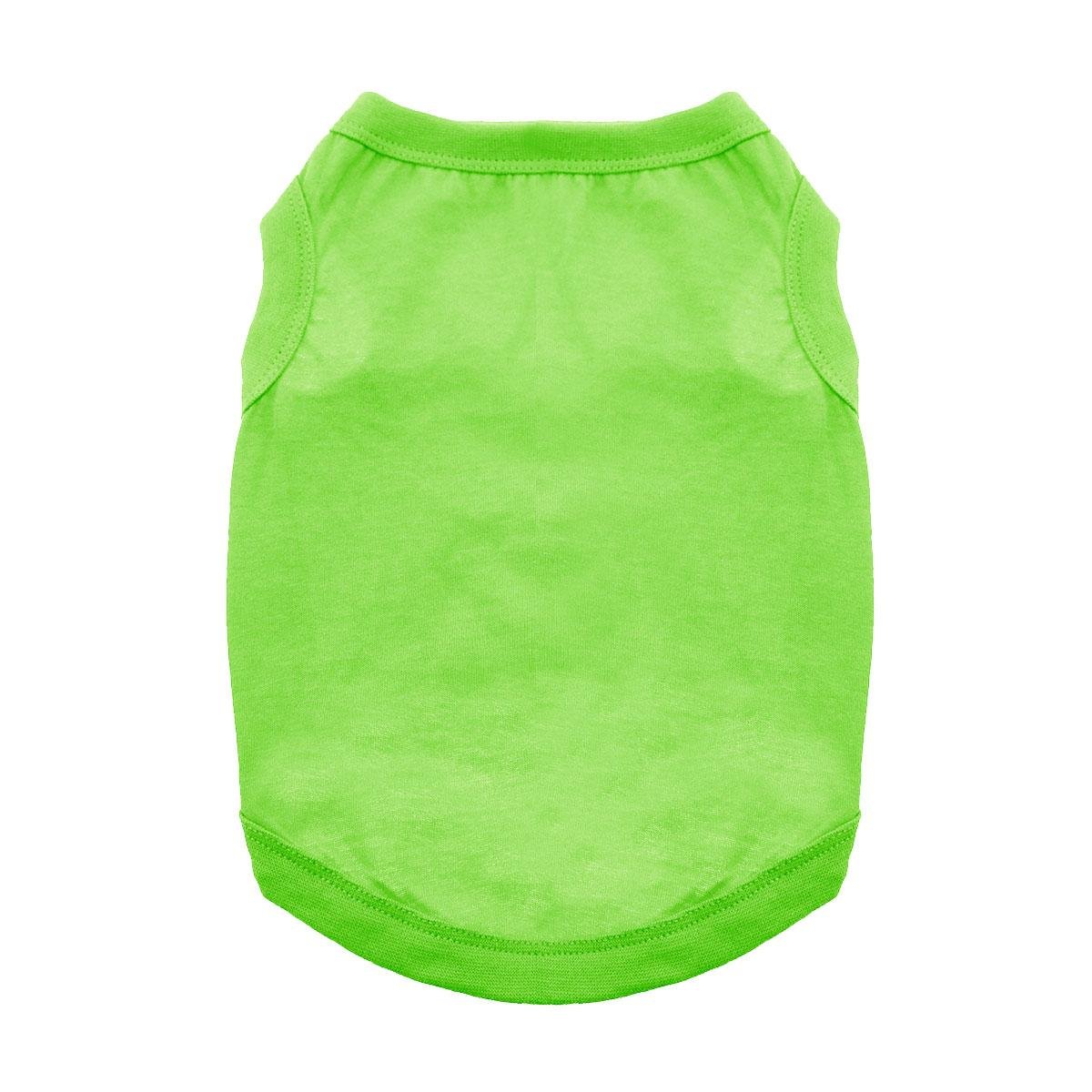 DOGGIE DESIGN Cotton Dog Tank (Green Flash, M)