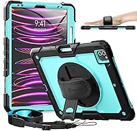 Vista 23 de Timecity - Funda protectora para iPad Pro de 12.9 pulgadas, 6ª/ 5ª/ 4ª/ 3ª generación, con fuerte protección, protector de pantalla, correa