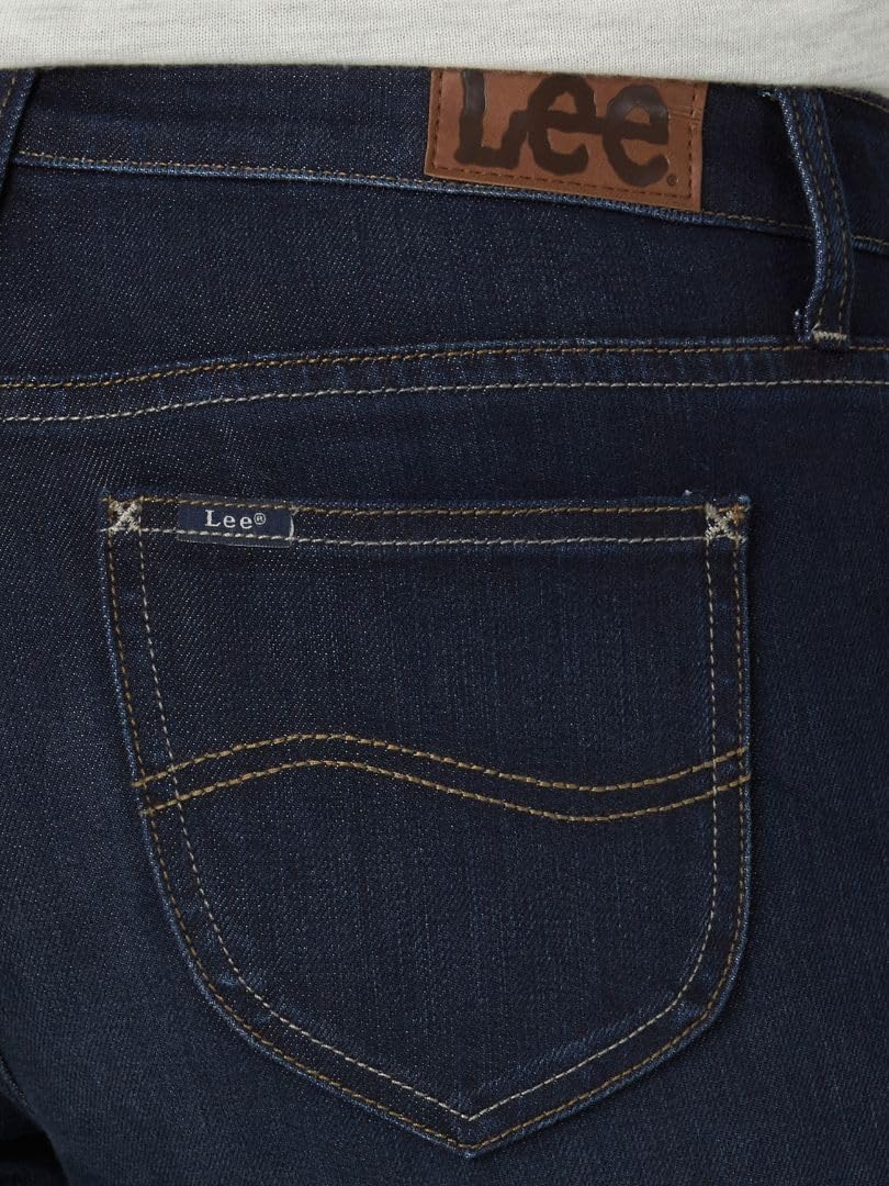 Lee Jeans de Corte Recto para Mujer, Opaco, 34 Corto