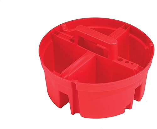 Bucket Boss - Organizador de piezas pequeñas Super Stacker, organizador de cubos (15054), rojo