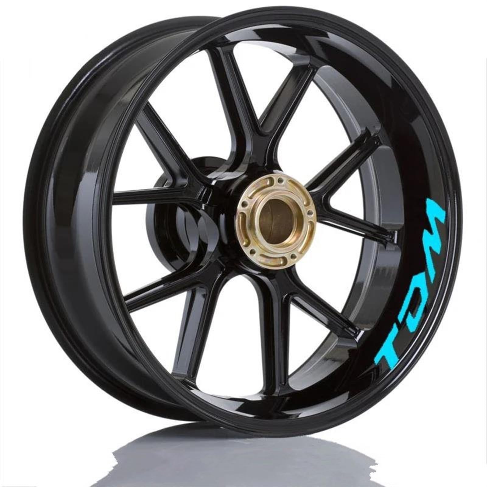 Motorcycle Accessories Reflective Rim Edge Stripes Wheel Stickers for Yamaha TDM 900 Decorative(Color4)