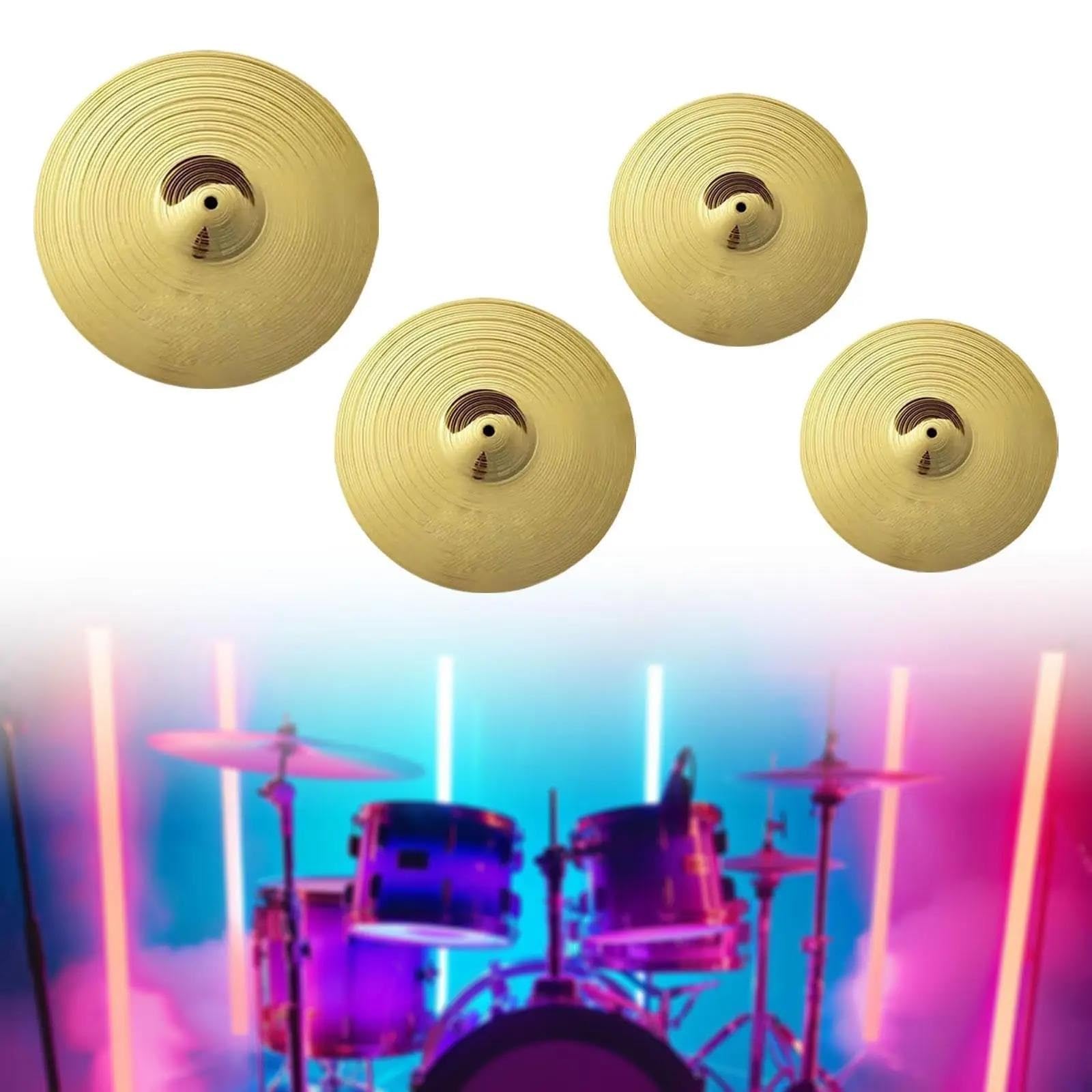 Crash-Becken Anfänger-Schlagzeuger Teile Performance-Schlagzeuger Crash Percussion Alloy Drum-Becken(4 20 Inch)