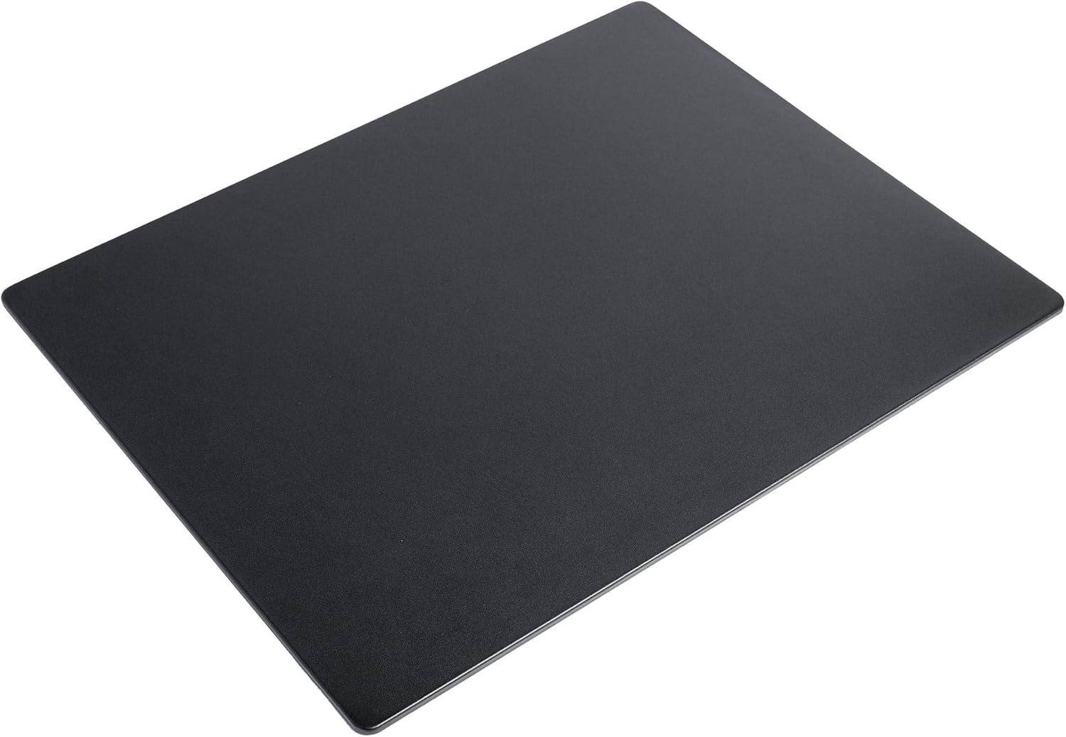 Black Leather 24" x 19" Desk Mat Without Rails