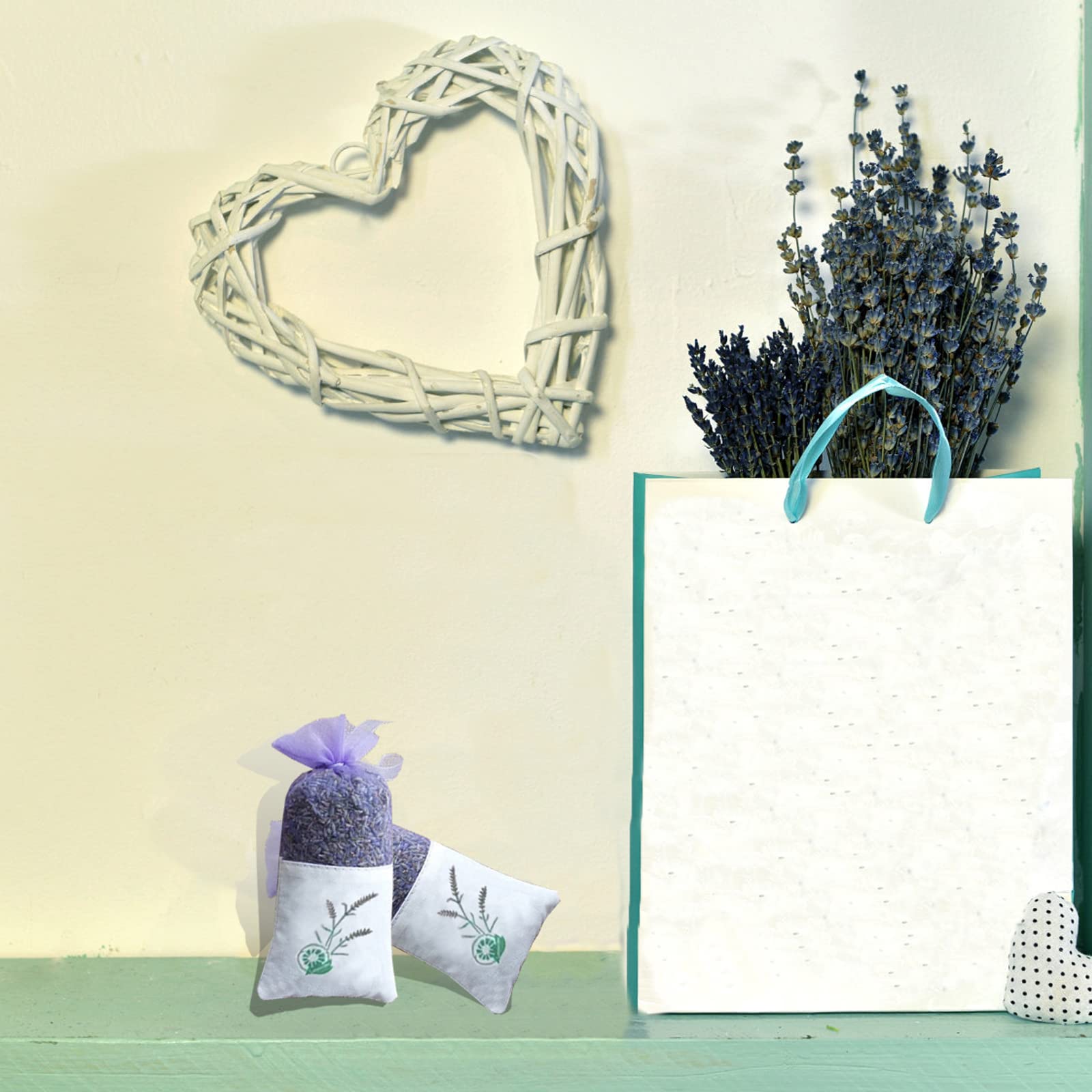 30 Pièces Lavande Vides Sachet, Sachets Lavande, Sacs De Gaze De Lavande, Livré Avec 30 Cordon, Pour La Lavande, Les Épices, Les Herbes