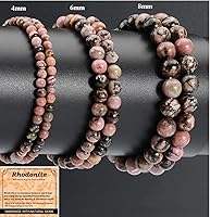 Vista 390 de MASSIVE BEADS Pulsera elástica de yoga hecha a mano con piedra natural, cristal curativo, energía, regalos para adultos unisex de 0.157 in, 0.236