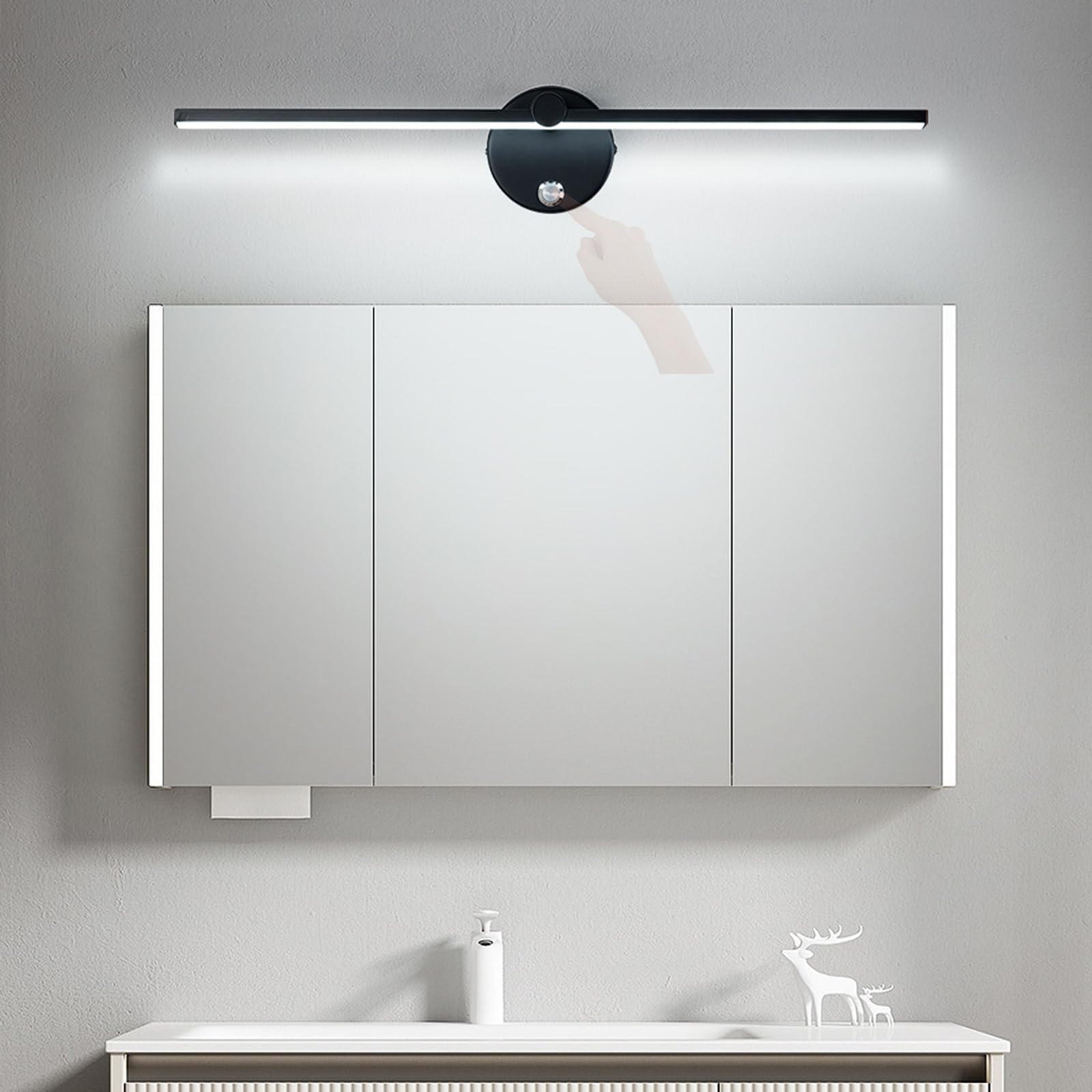 Lámpara de pared interior LED de diseño largo y moderno de 50cm con luz blanca de pasillo 8