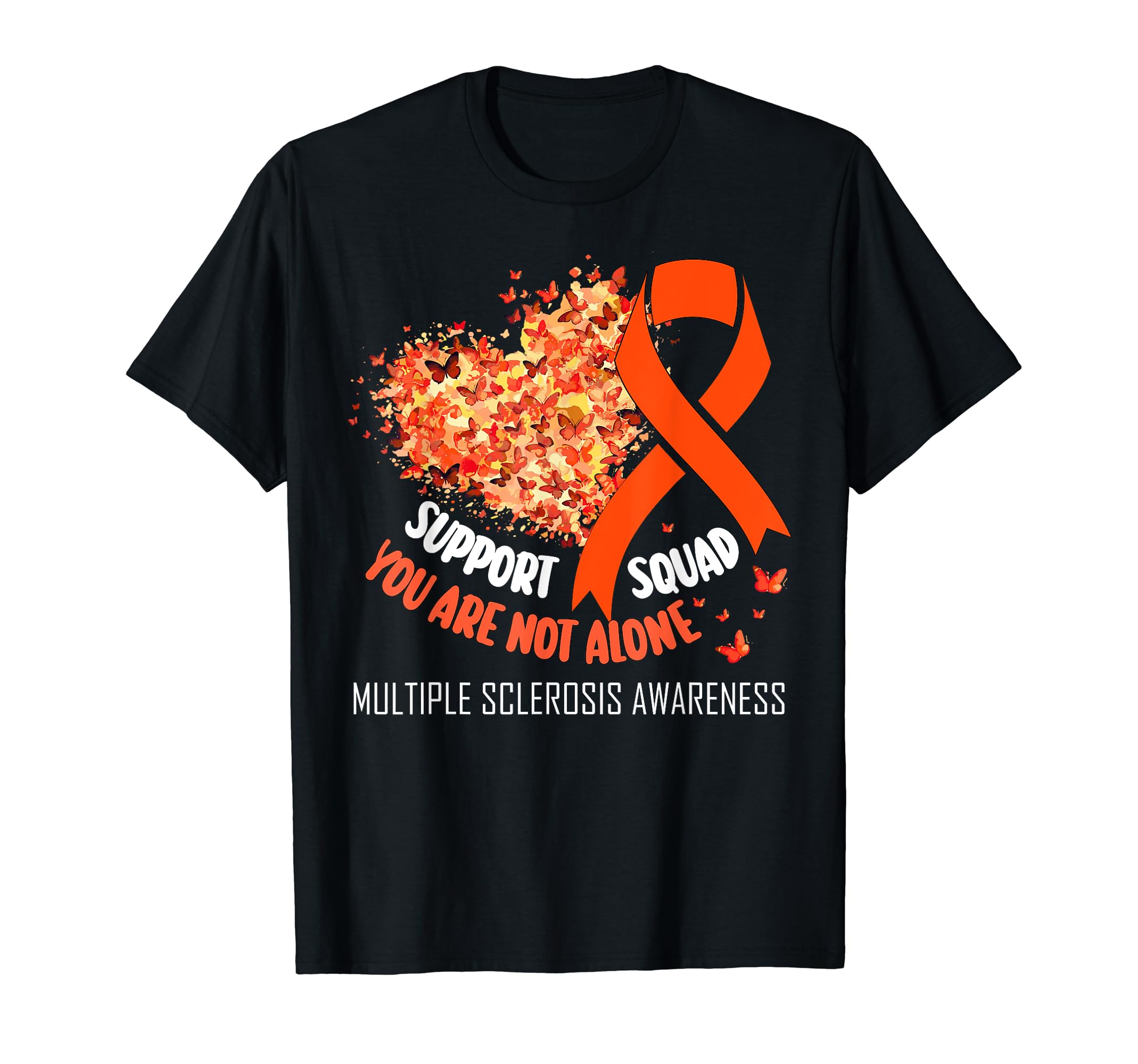 Multiple Sclerosis Ribbon Awareness Month ClothingMultiple Sclerosis Ribbon Support Squad MS Awareness T-Shirt