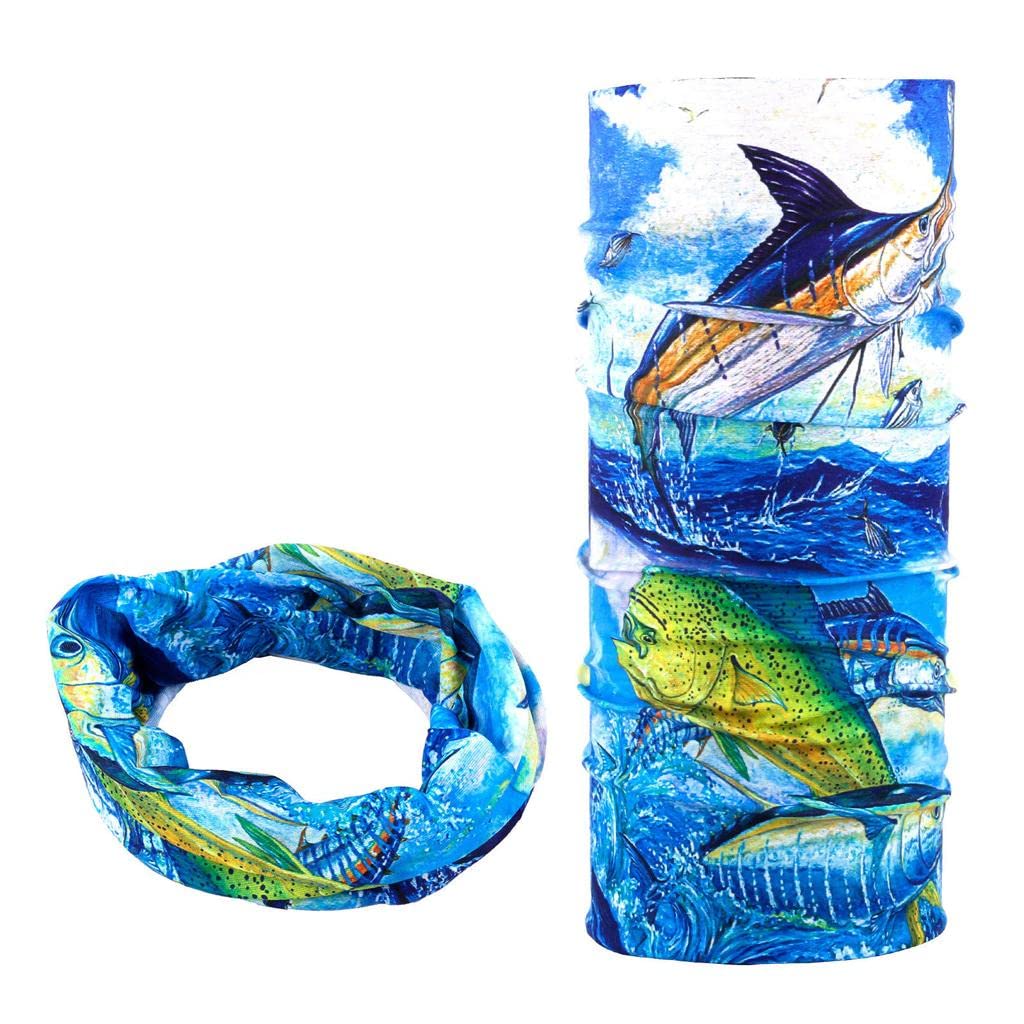 ATORSE Multi-Function Fishing Scarf Headband Face Mask Hair Band 3D-Sword and Mahi-image-27