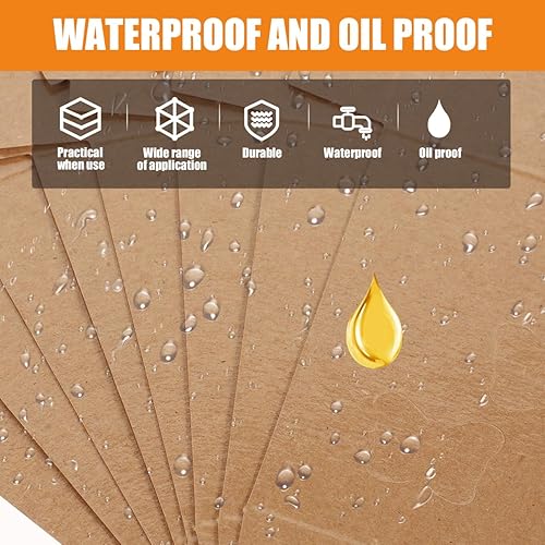 Miniatura 4 de Hemoton Caja de papel de comida para llevar, cajas de embalaje de pollo frito, paquete de papas fritas, contenedor de pastelería, dona, portador