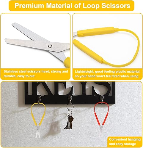 Miniatura 3 de 3 tijeras Windspeed Spring Loop - Mini tijeras de entrenamiento con agarre colorido y asas de compresión fáciles de abrir para necesidades