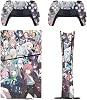 PS5 Slim Digital Version Skin Seal, Blue Archive, PlayStation 5, Protective Sticker, PlayStation 5, Thin Skin, Protective Seal, Full Protection, Side-compatible & Double-sided, Durable, Fingerprints,