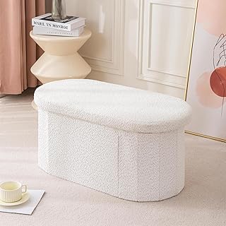 Beauenty Folding Storage Ottoman Bench