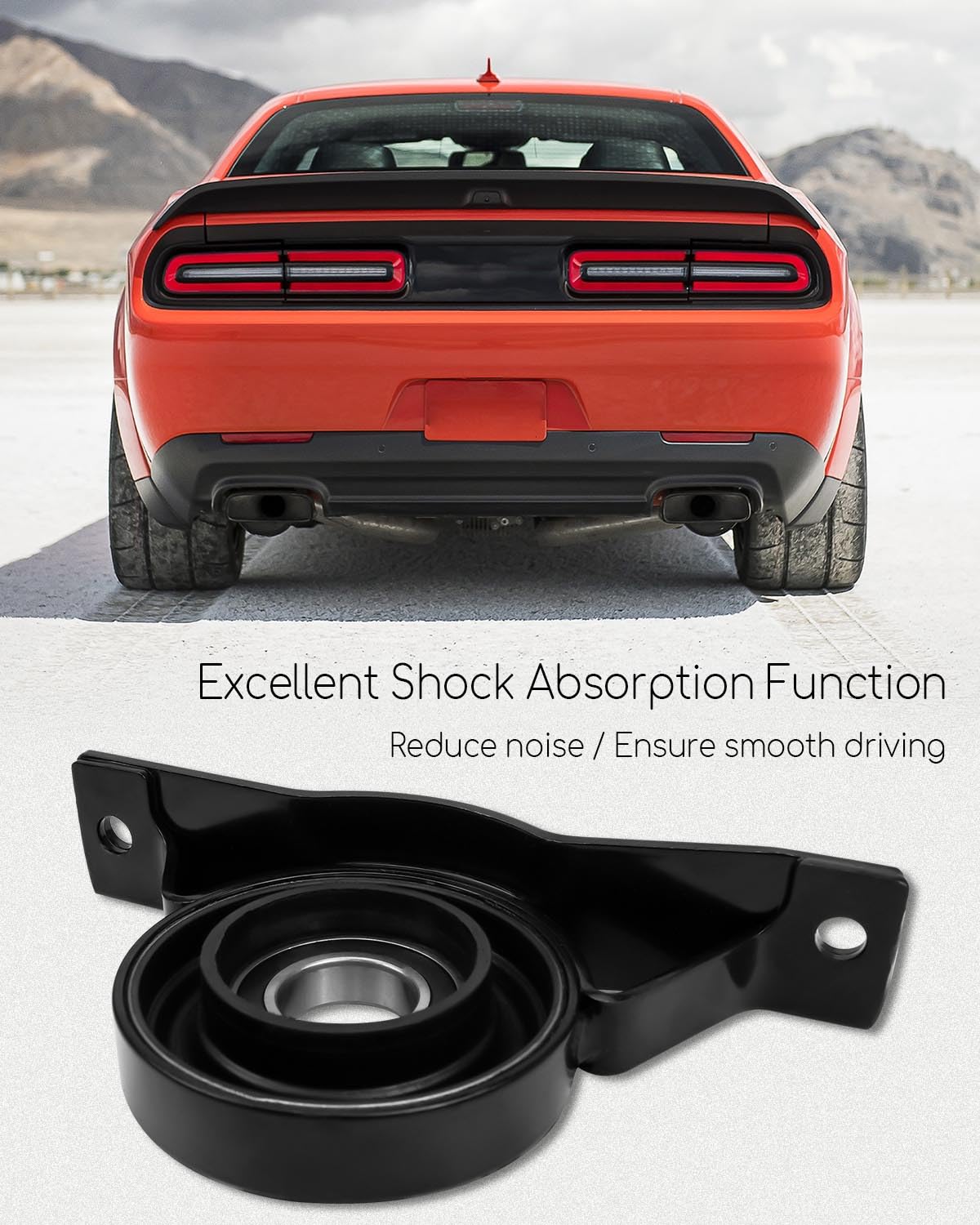 53010735AB Rear Driveshaft Center Support Carrier Bearing Fit for Dodge Charger Challenger Chrysler 300 2015-2020, Drive Shaft Center Support Replace 3180-31 986-031